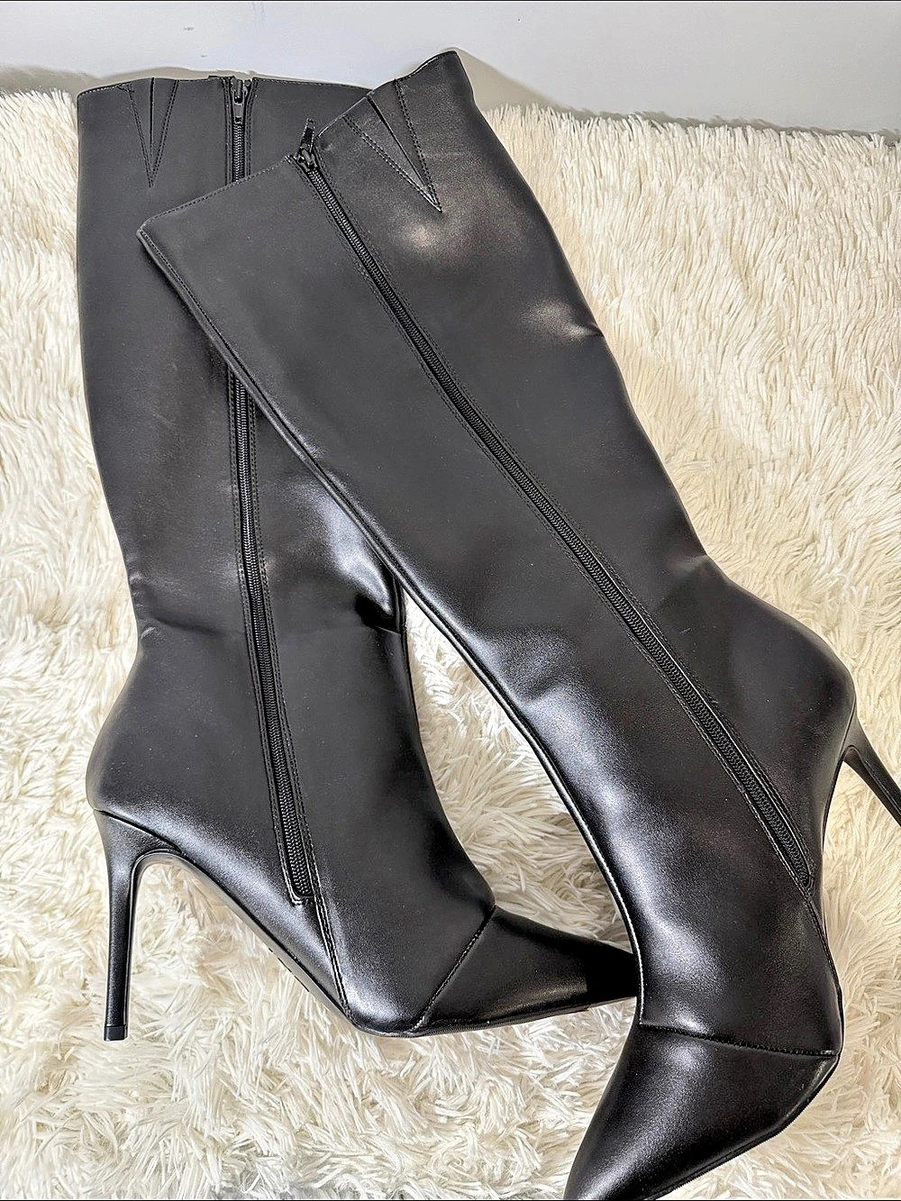 INC International Concepts Rajelp Over-the-Knee Pointed-Toe Boots Black US 12 - Picture 10 of 10